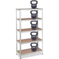 Heavy Duty Shelving Unit, HLD 180x90x45 cm, Capacity 1325 kg, 5 Tiers, Cellar, Basement, Garage