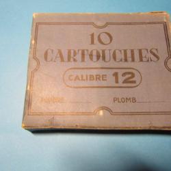 Boite de cartouches ancienne vide calibre 12