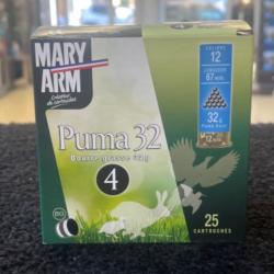 Destockage fin d'année Mary arm lot de 2 boîte de 25 - Puma 32 12/67 32g bourré grasse numéro 4