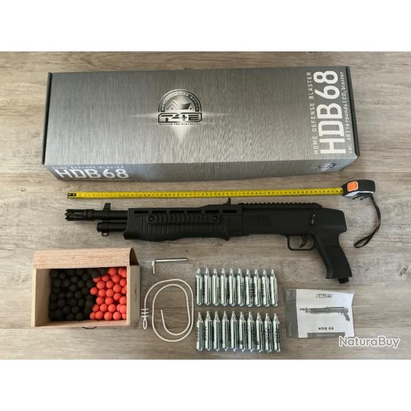 Pack fusil de dfense Umarex HDB cal. 68 T4E 16 joules avec munitions