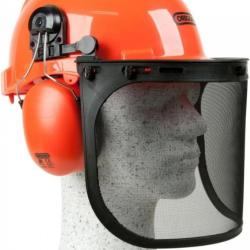 Casque de protection avec visière en Maille d'Acier - Bricolage - Protection auditive