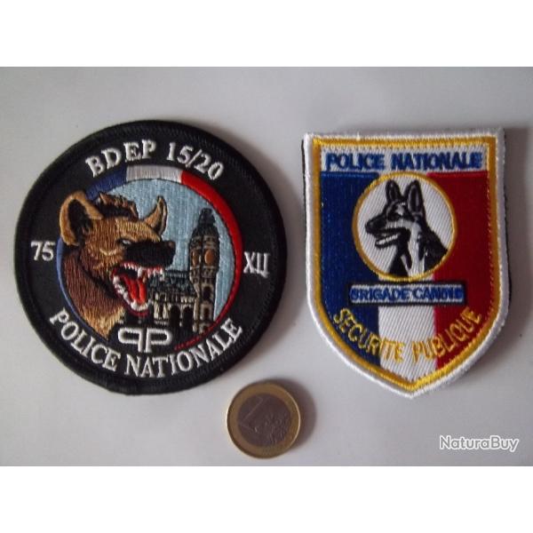 lot cussons insignes obsolte brigade canine police