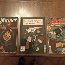 Gazette des armes hors série, n°1 et 3 et un hors série n°4 des uniformes