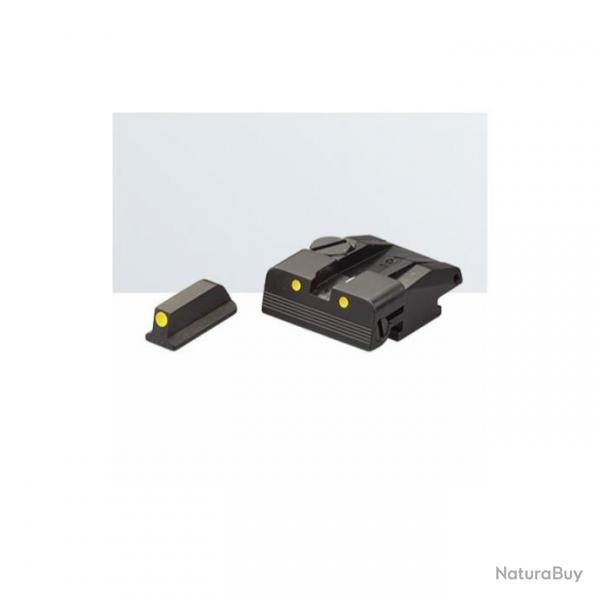 Set de mire LPA Sights pour S&W SW99, Walther P99, PPQ, PPQM2 (NO Cal. 22) - feuille Luminova