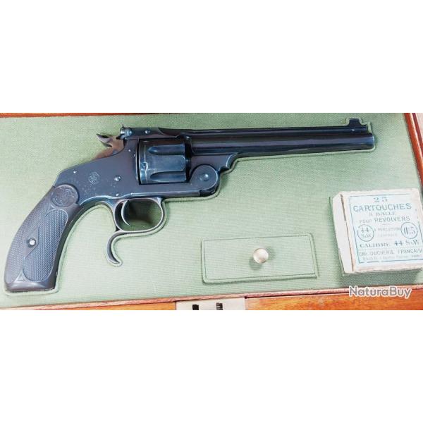 SMITH & WESSON MODEL N3 FRONTIER REVOLVER SINGLE ACTION CALIBRE 44 RUSSIAN - USA XIX Trs bon  U.S