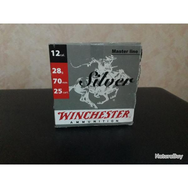 Winchester silver 28 grs plombs 7,5