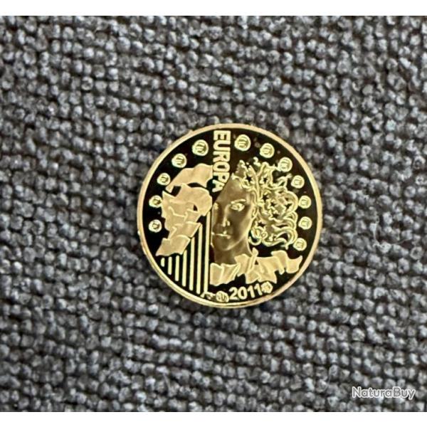 Monnaie, pice 5 euros or 2011 - 30 ans fte de la musique- France