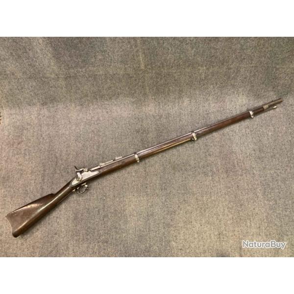 Rare Springfield 1863 Rifle Musket conversion Berdan calibre 58 Percussion Centrale