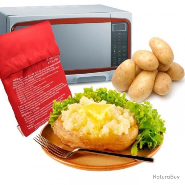 Potato Express - Housse Sac Cuisson Rapide 4 minutes Pomme De Terre Micro-Ondes