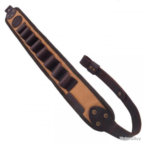 Sangle de fusil de chasse en toile et cuir, support d'adhrence CALIBRE 12