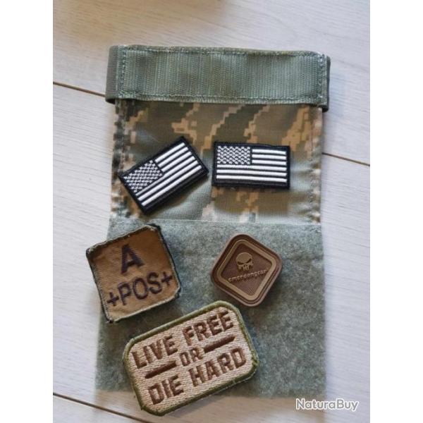 lot patch us army airsoft drapeau moral