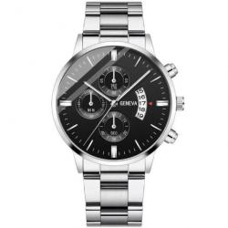 Montre en acier inoxydable à quartz - LIVRAISON GRATUITE - ref.4