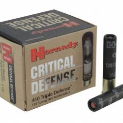 Cartouches Hornady CRITICAL DEFENSE cal.410 triple défense