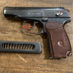 pistolet MAKAROV fabrication 1941 calibre 9 Makarov