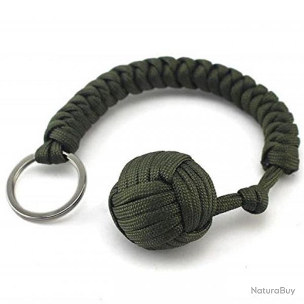 Porte-cls de dfense "monkey fist" - Vert