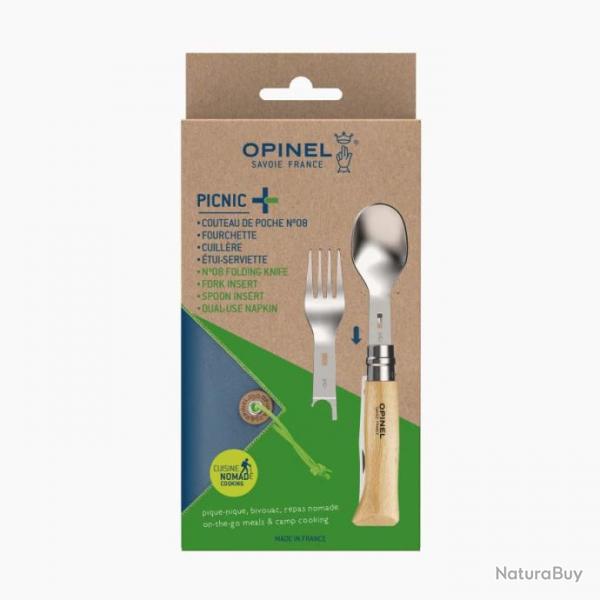 Opinel picnic + Set complet Couteau - cuillre - fourchette