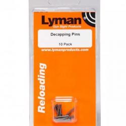 LYMAN DECAPPING PIN x10 (ne convient pas aux PRO DIES)