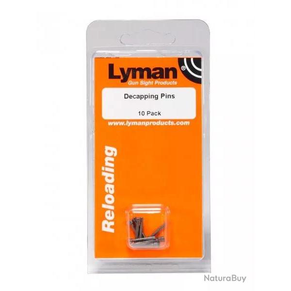 LYMAN DECAPPING PIN x10 (ne convient pas aux PRO DIES)