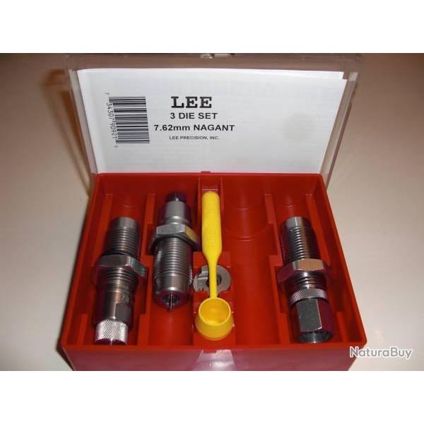 LEE RELOADING DIES - 3 OUTILS - 7.62MM NAGANT