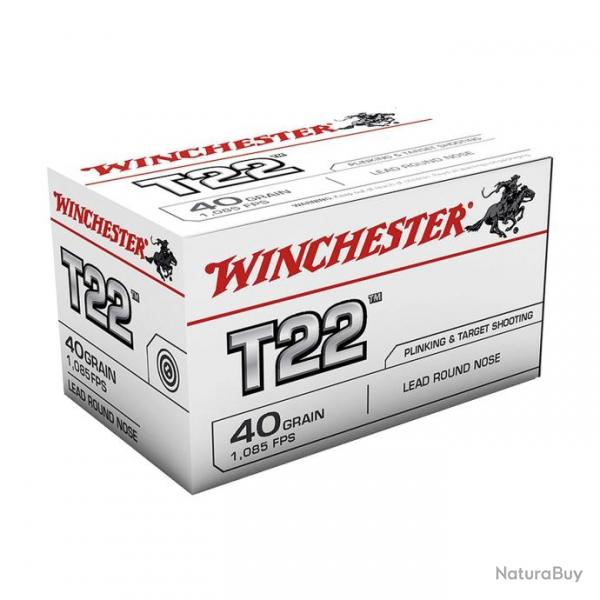 CARTOUCHES Winchester T22 40gr LRN cal 22LR