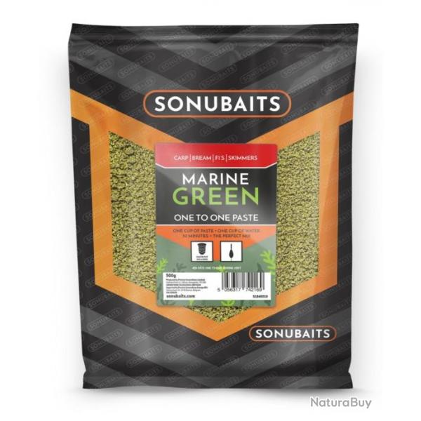 SONUBAITS PTE MARINE GREEN ONE TO ONE PASTE 500GR SONUBAITS