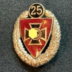 Badge anciens combattants 25 ans RKB allemand ww2 insigne badge ges gesh