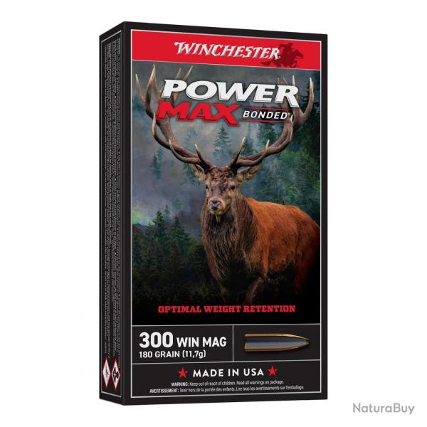 WINCHESTER CAL .300 WIN MAG POWER MAX BONDED 180GR / 11.7 GRAMMES