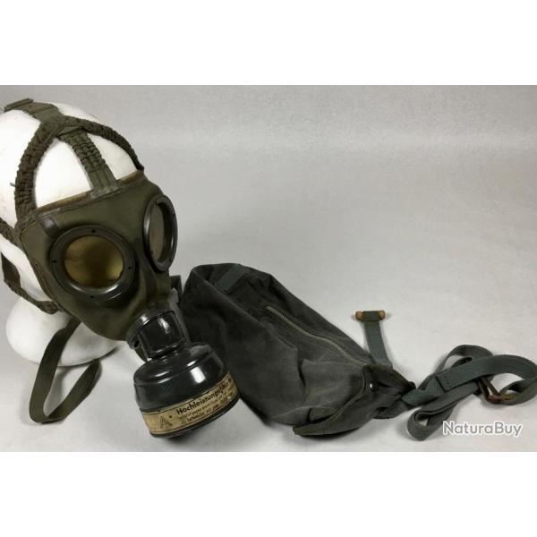 MASQUE  GAZ ET SAC PARACHUTISTE ALLEMAND 39/45