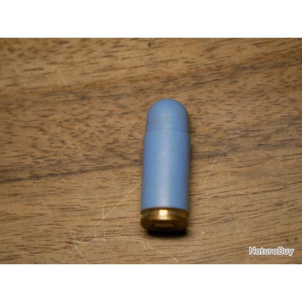 Cartouche de 9X19MM  blanc en plastique Bleu clair