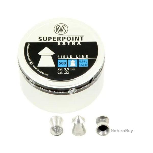 500 plombs RWS Superpoint Extra 5,5mm 0,94g