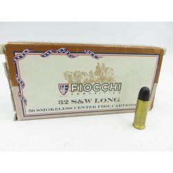 50 munitions Fiocchi 32 SW Long - 97 grains