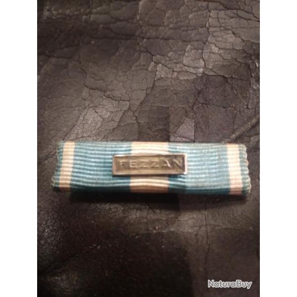 Barrette de rappel de la Mdaille Coloniale Fezzan ww2