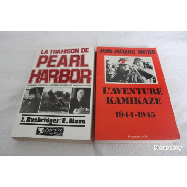 Lot 2 livres Pearl Harbor et Kamikaze