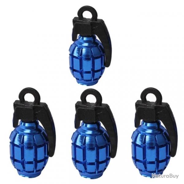 Lot de 4 bouchons de valve "Grenades" modle 5