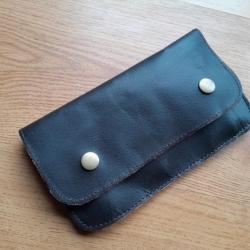 Etui cartouchière cuir pour 10  Balles gros calibre