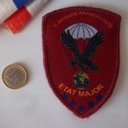 écusson militaire collection état major 11ème brigade parachutiste (5 étoiles)