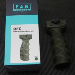 Poignée avant ergonomique FAB Defense REG pour rails Picatinny - Olive Drab Green REF 89/2024