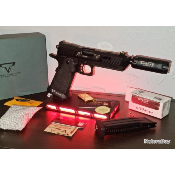 PIT VIPER EMG FULL BLACK EDITION JOHN WICK 4 AVEC TRACEUR ACETECH BIFROST ET ACCESSOIRES NEUFS