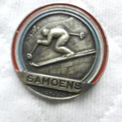 ancien insigne épinglette de ski Samoens