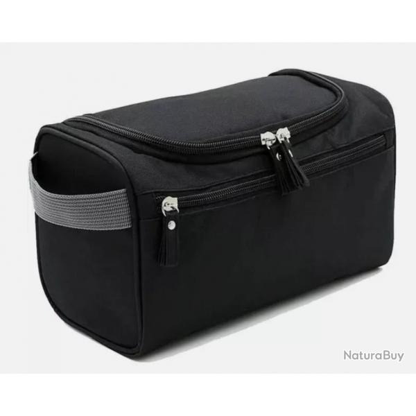 Trousse de Toilette Cube Suspendue - Voyage et Plein Air, Compacte et Organise - Noir, 25 x 15 x 14