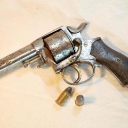 Revolver à gros calibre type bulldog - calibre 11mm avec rare système de sûreté - EVR24REV001