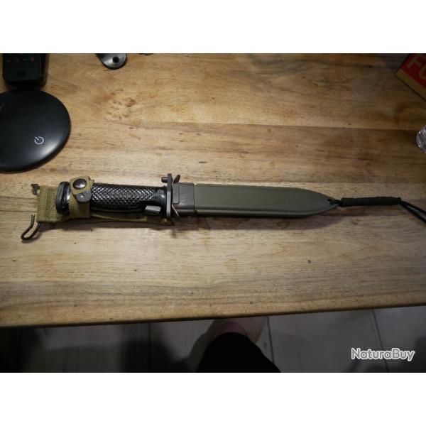 Baonnette de GARAND USM 5 A1 MIL PAR COL avec fourreau USM8 A1