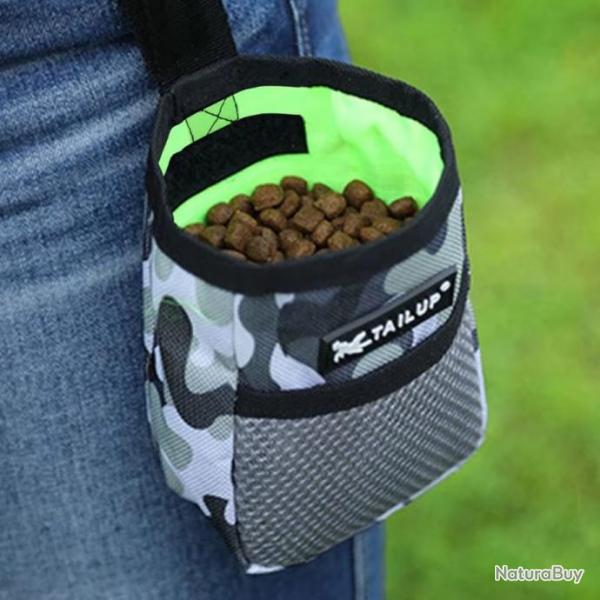 Sac de rcompense portable friandises chien CAMOULFLAGE - Poche d'entranement - Dressage et agilit