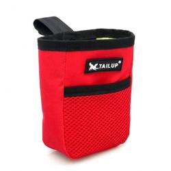 Sac de récompense portable friandises chien ROUGE - Poche d'entraînement - Dressage et agilité