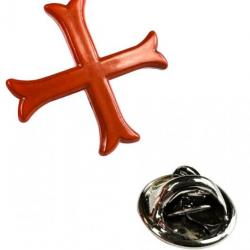 Pin's Croix Templier Rouge