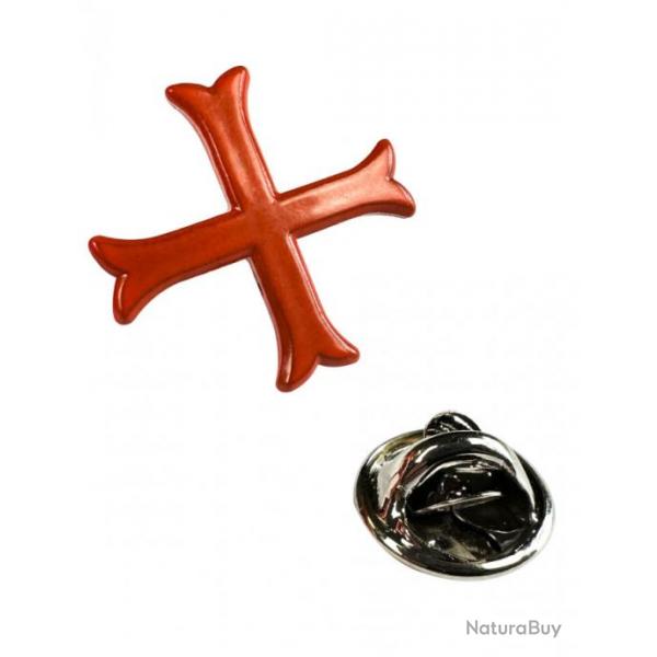 Pin's Croix Templier Rouge