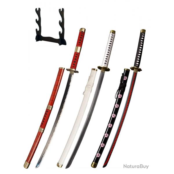 Pack 3 Katanas Mtal ONE PIECE