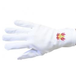 Gants blancs brodés Taille 11