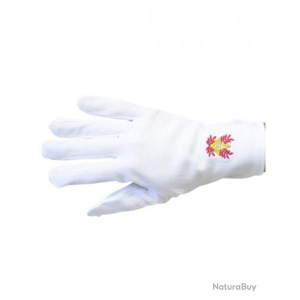 Gants blancs brods Taille 11