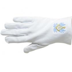 Gants blancs brodés Taille 11